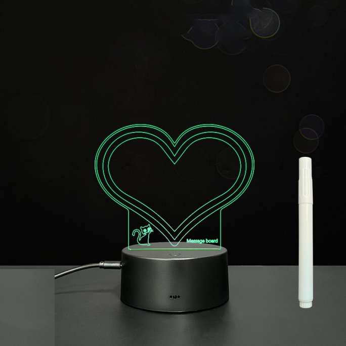 3D Acrylic Board Handwriting Message Board LED Light - Image 72