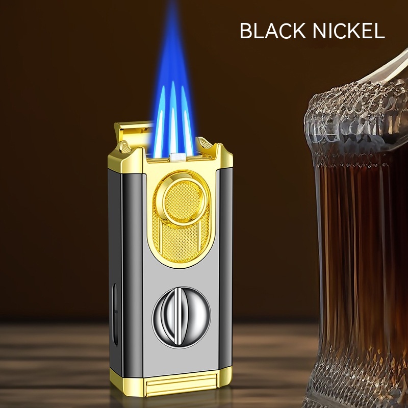 Cigar Lighter With Transom Three Torch Lighter — foto 12