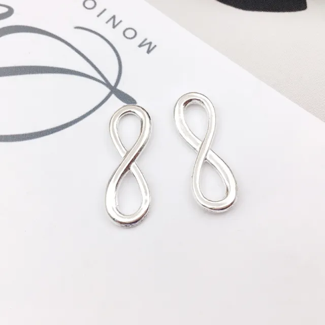 20 8 Connecting Rings Handmade Diy Earrings Bracelet Accessories Ancient Silver - Shop at LoveMi