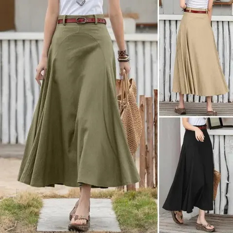 Fashion Ladies All-match Tutu A- Line Skirt High Waist