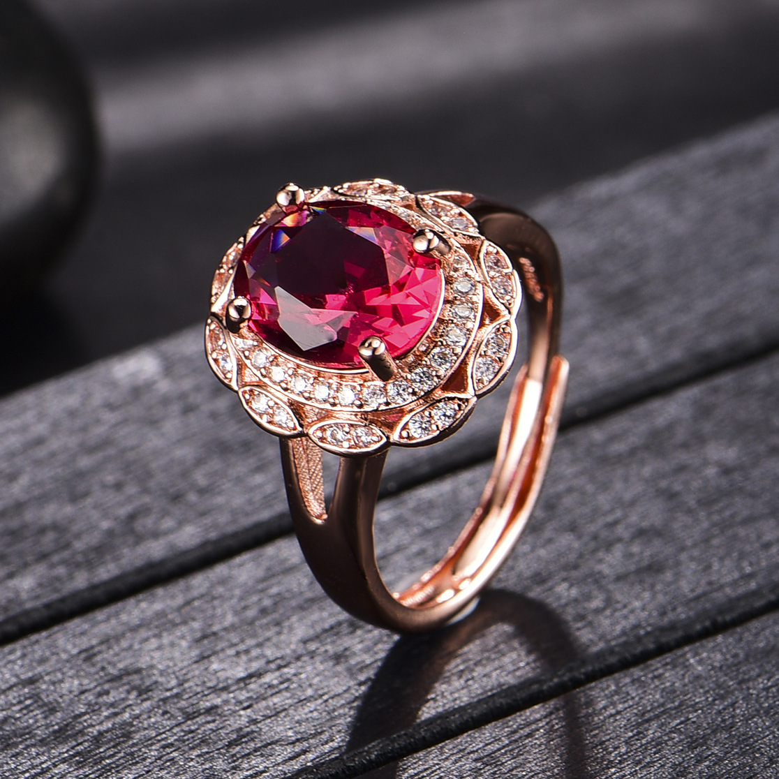 Title 3, High-end Oval Group Zircon Ring