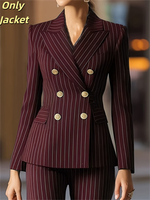Women's Double-breasted Elegant Suit Jacket