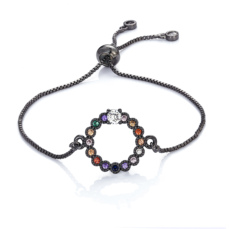 Brass Brass Micropaved Zircon Bracelet Full Of Diamonds