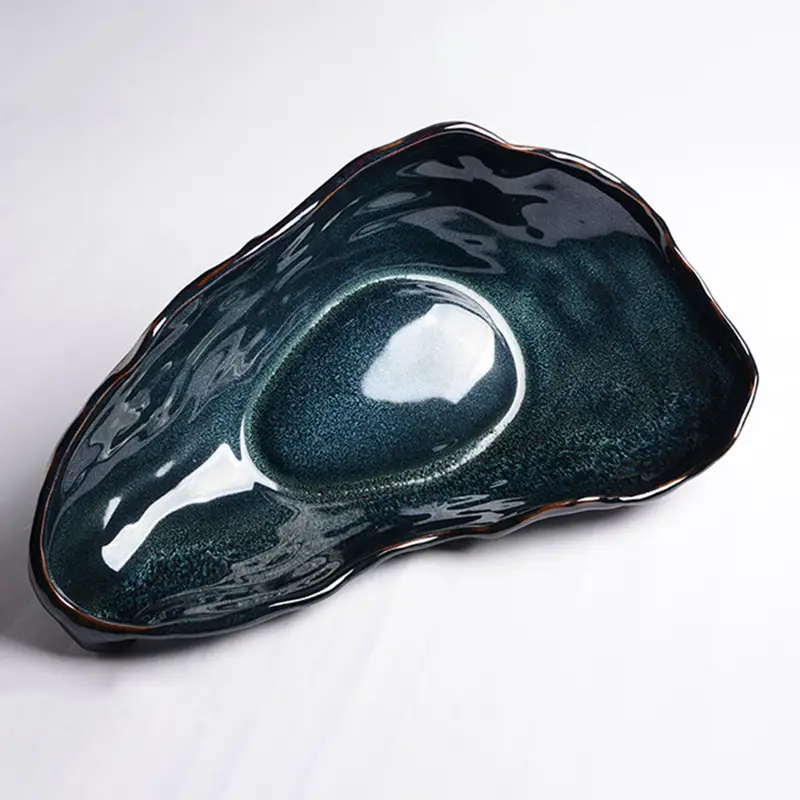 Creative Ceramic Oyster Shaped Tableware Plate