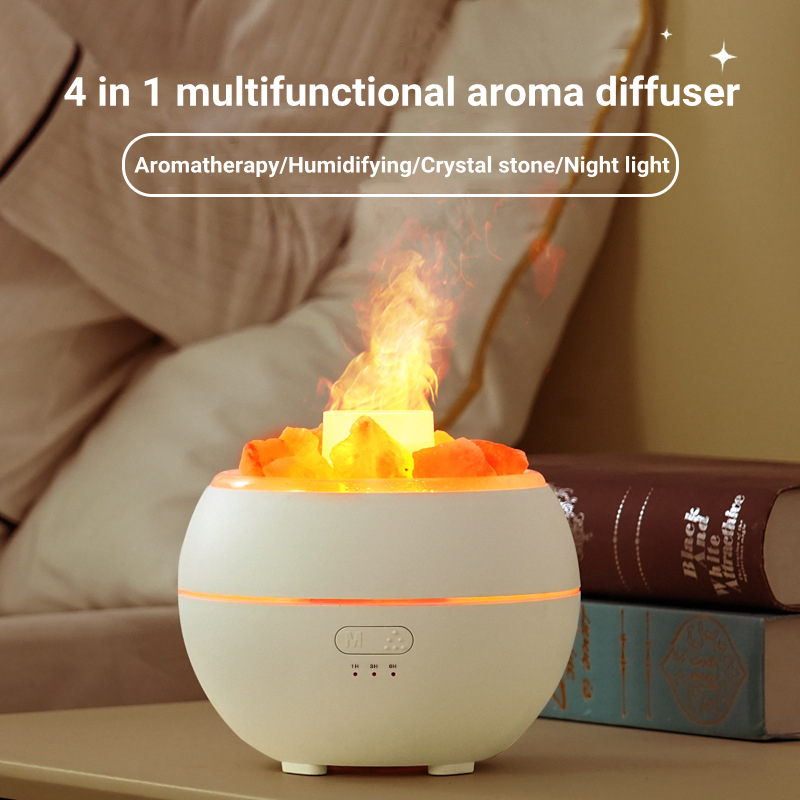 Salt Stone Simulation Flame Aromatherapy Machine — foto 3