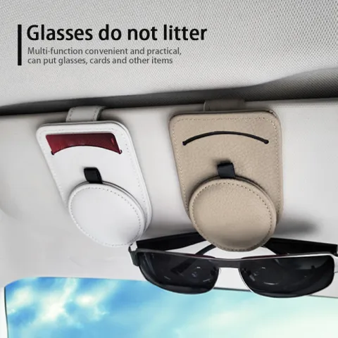 Car Glasses Holder Universal Sun Visor Eyeglasses Clip Sunglasses