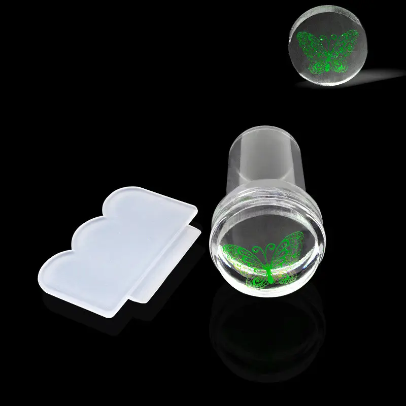 Nail Art Transparent Seal Full Handle Head