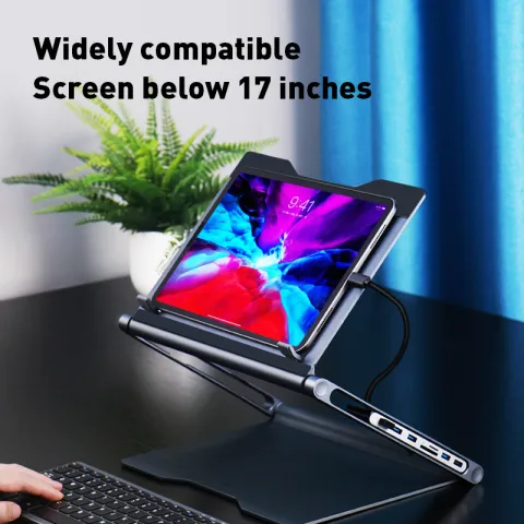 Lapstop Stand with 8-in-1 Docking Station