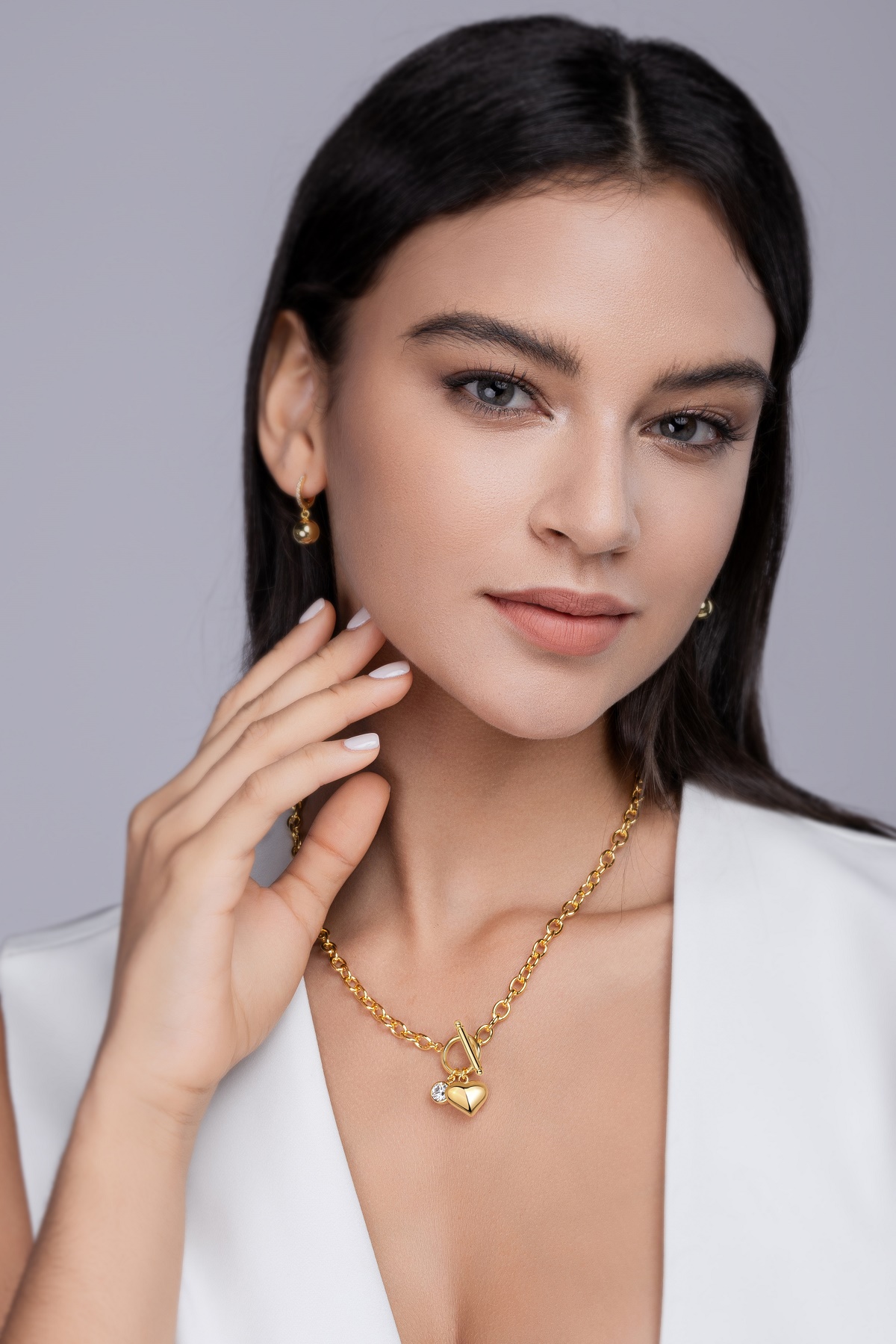 1Meteor Wish - A Fashionable And Trendy Necklace Pendant Diamond Jewelry Necklace Set With 1-carat Moissanite S925 Sterling Silver And Gold Plating Prohibit TikTok sales