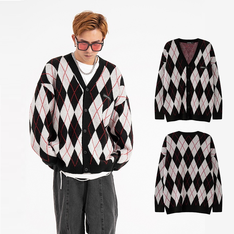 Autumn New Loose V-Neck Slouchy Knit Cardigan Coat