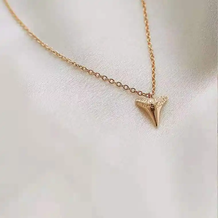 S925 Silver Necklace European Shark Teeth