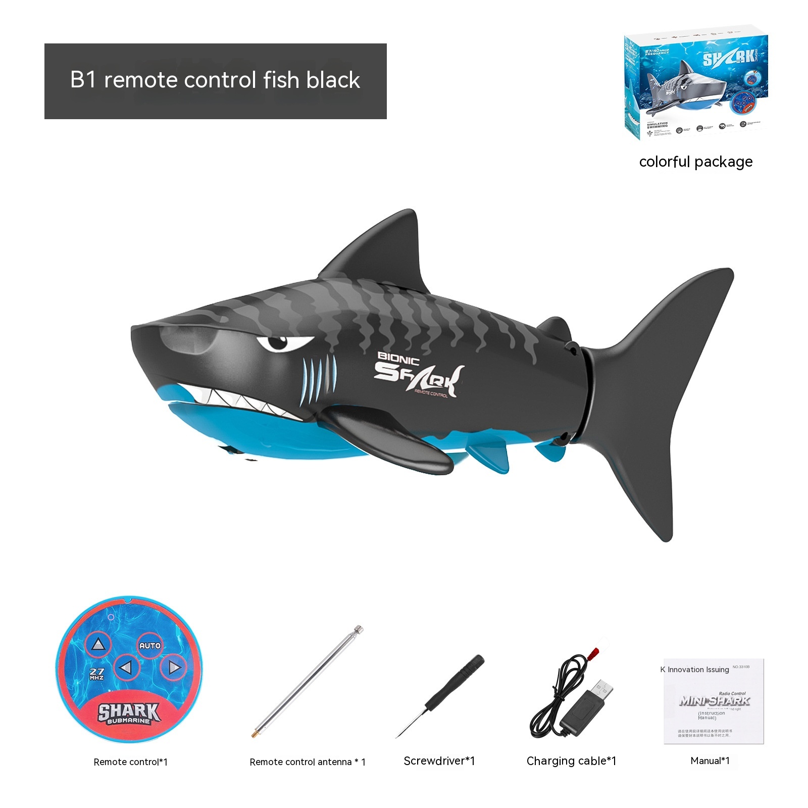 Title 5, Diving Infrared Control Mini Electric Shark