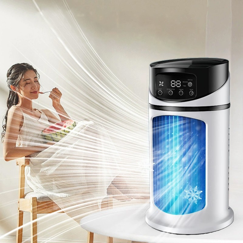 Portable Air Cooler Fan Evaporative Cooling Air Conditioner Humidifier LED USB