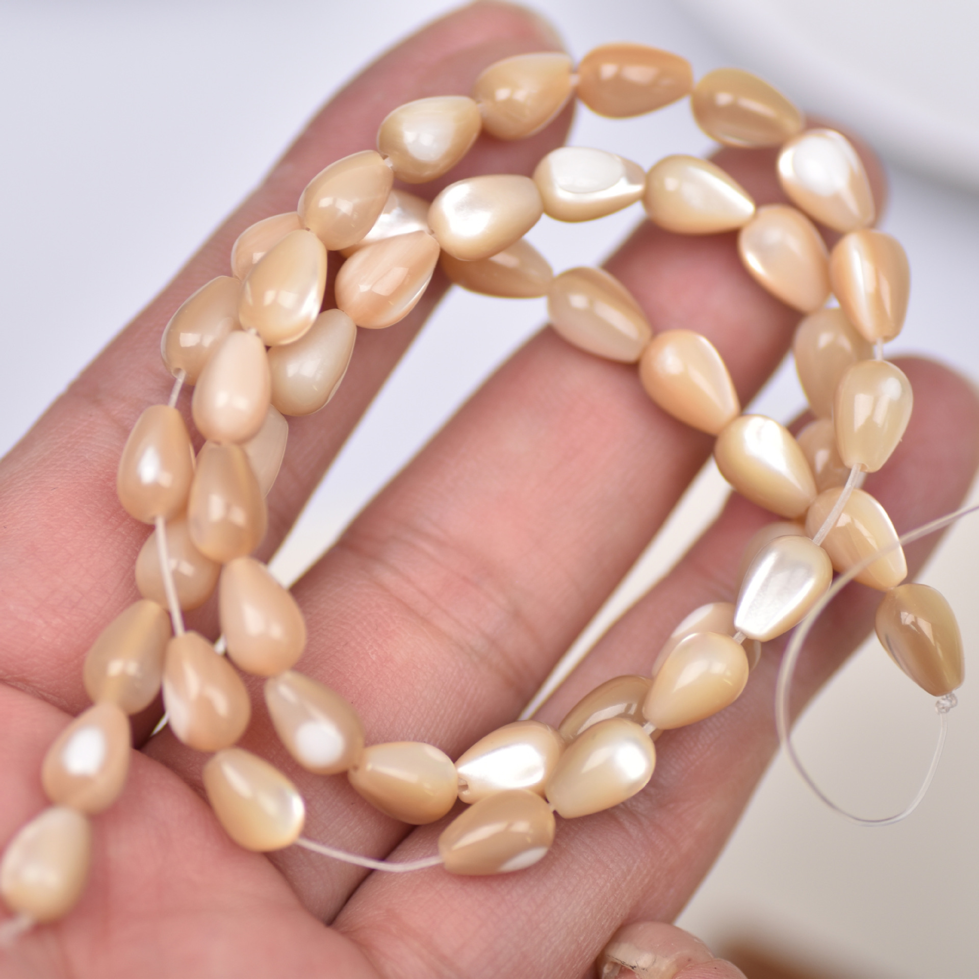 أكسسوارات DIY خرز بفتحة مستقيمة على شكل حصان وقواقع أعماق البحار