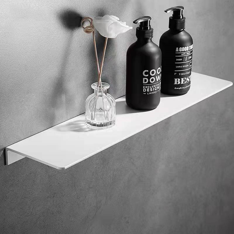 Title 12, Modern Matte Non Punch Bathroom Storage Shelf