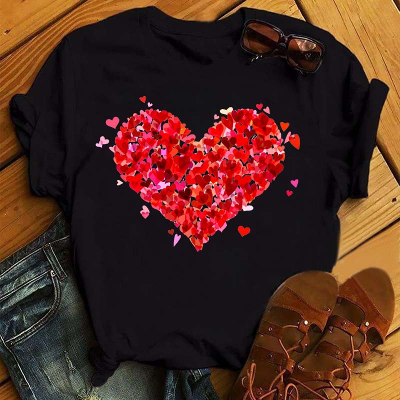 Title 12, Summer New Fashion Red Love Bicycle Printing La...