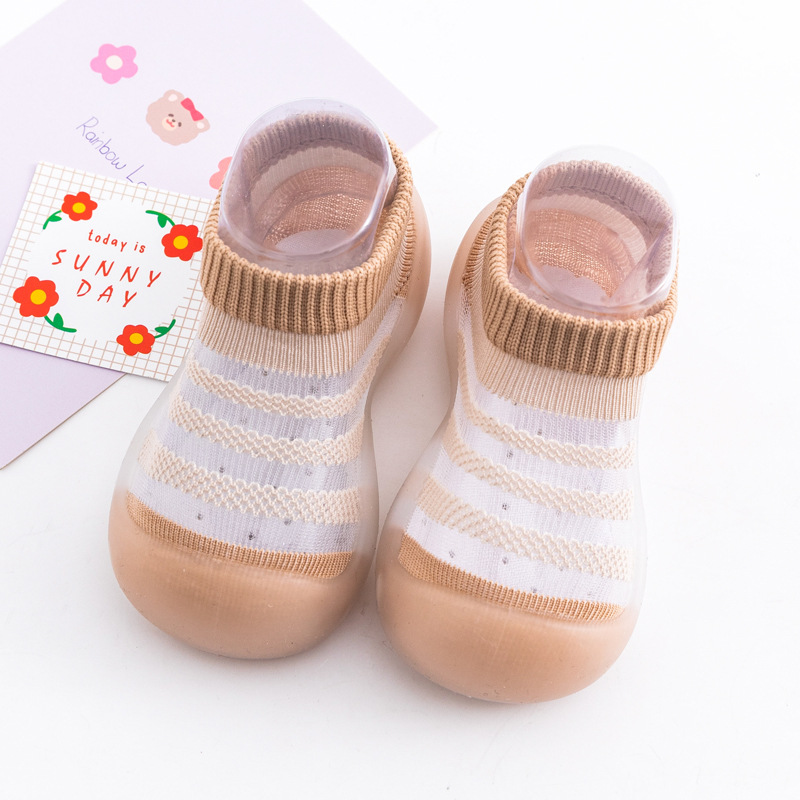 Title 10, Baby Ice Silk Non-slip Socks Shoes Soft Bottom ...