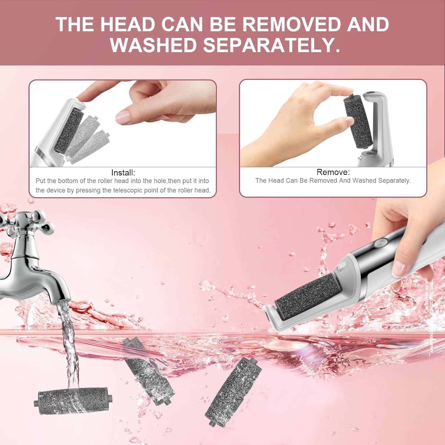 Electric Foot Grinder, Automatic Rubbing, Calluses Removal, And Repair — image 4