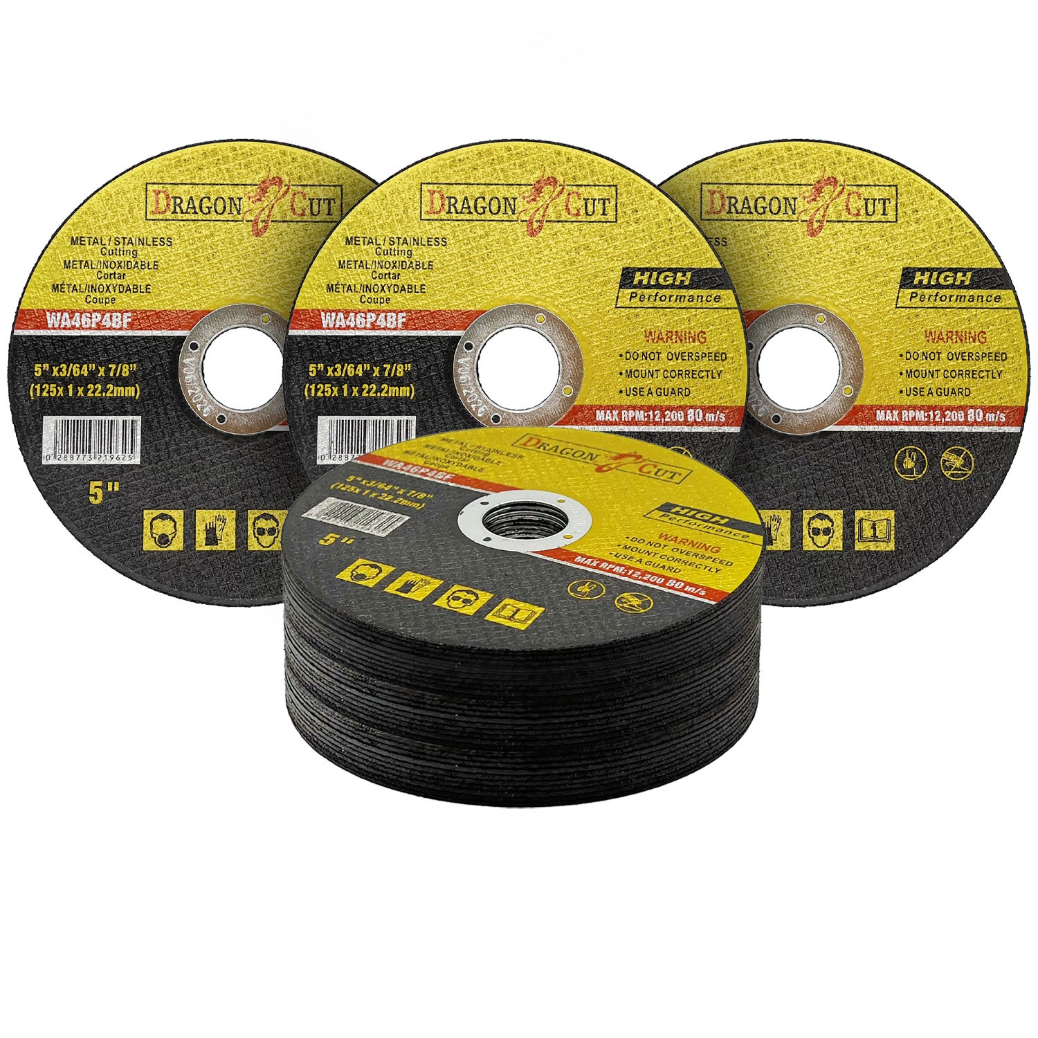 50 X 125mm ULTRA THIN 1mm METAL CUTTING BLADE DISC FOR STEEL & STAINLESS ANGLE