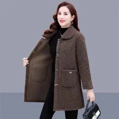 Middle-aged And Elderly Mothers Winter Clothes Keep Warm - Coffee - View 1