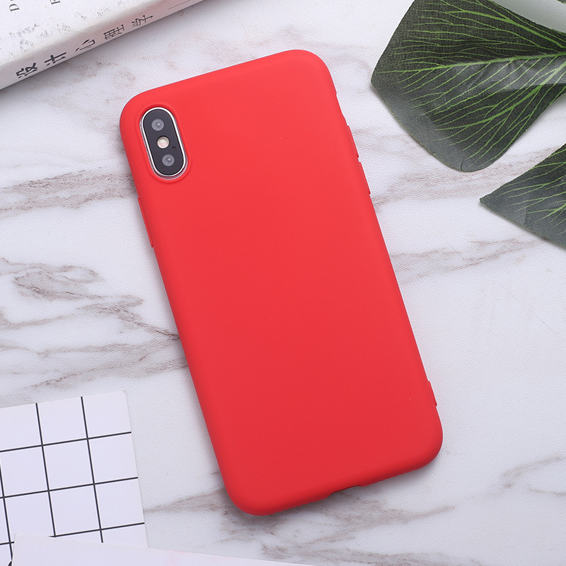 Coque de téléphone femme intégrale unie – gris clair – Apple XS Max