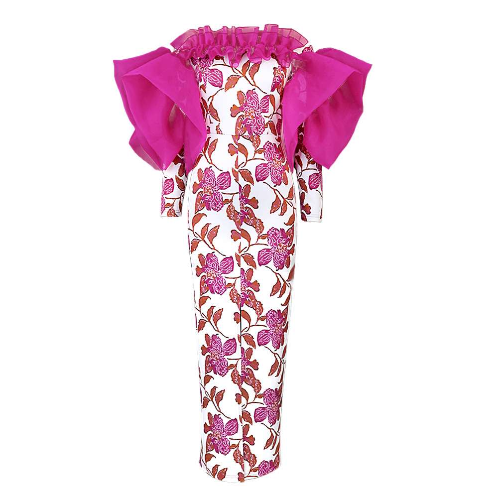 Plus Size Printed Party Dress, picture 3 of 7