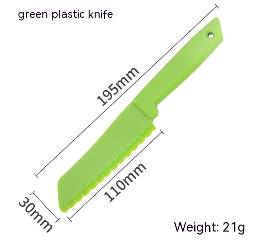 Green Plastic Knife