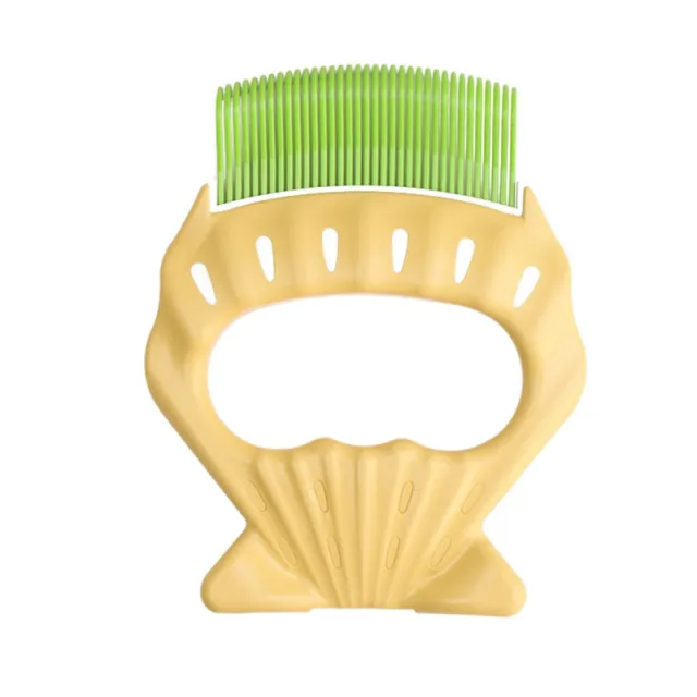 Pet Dog Cat Combs Shell Shaped Hair Remover Brush Pet Grooming Tools Dog Massage Comb Brush For Remove Pet Cat Loose Hairs Green - Shop at LoveMi