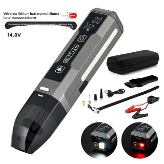 Multifunctional Cordless Car  Starter & Tire Inflator Vacuum Cleaner, High Power For Vehicles