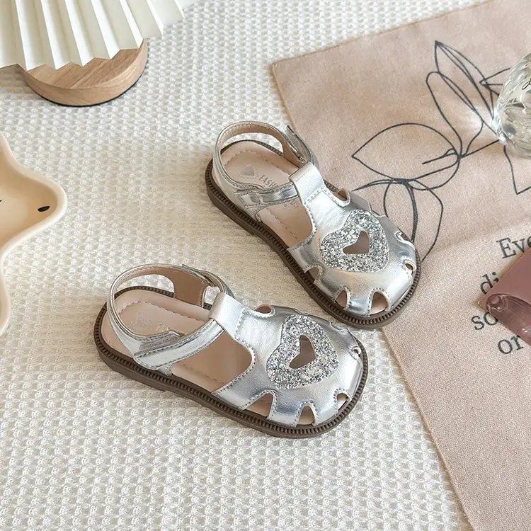Girls' Sandals With Velcro, Baby Soft Sole