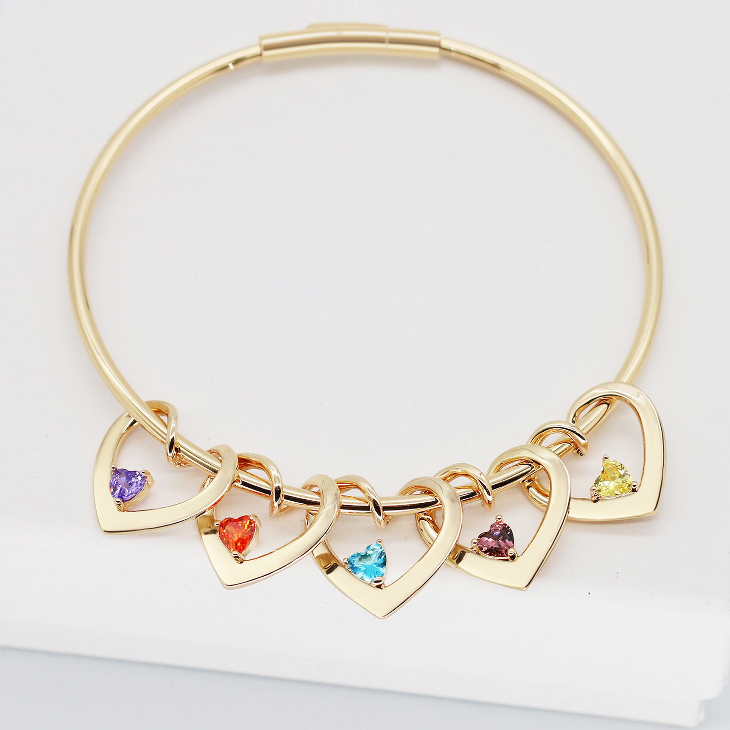 Stainless Steel Bracelet With Diamond