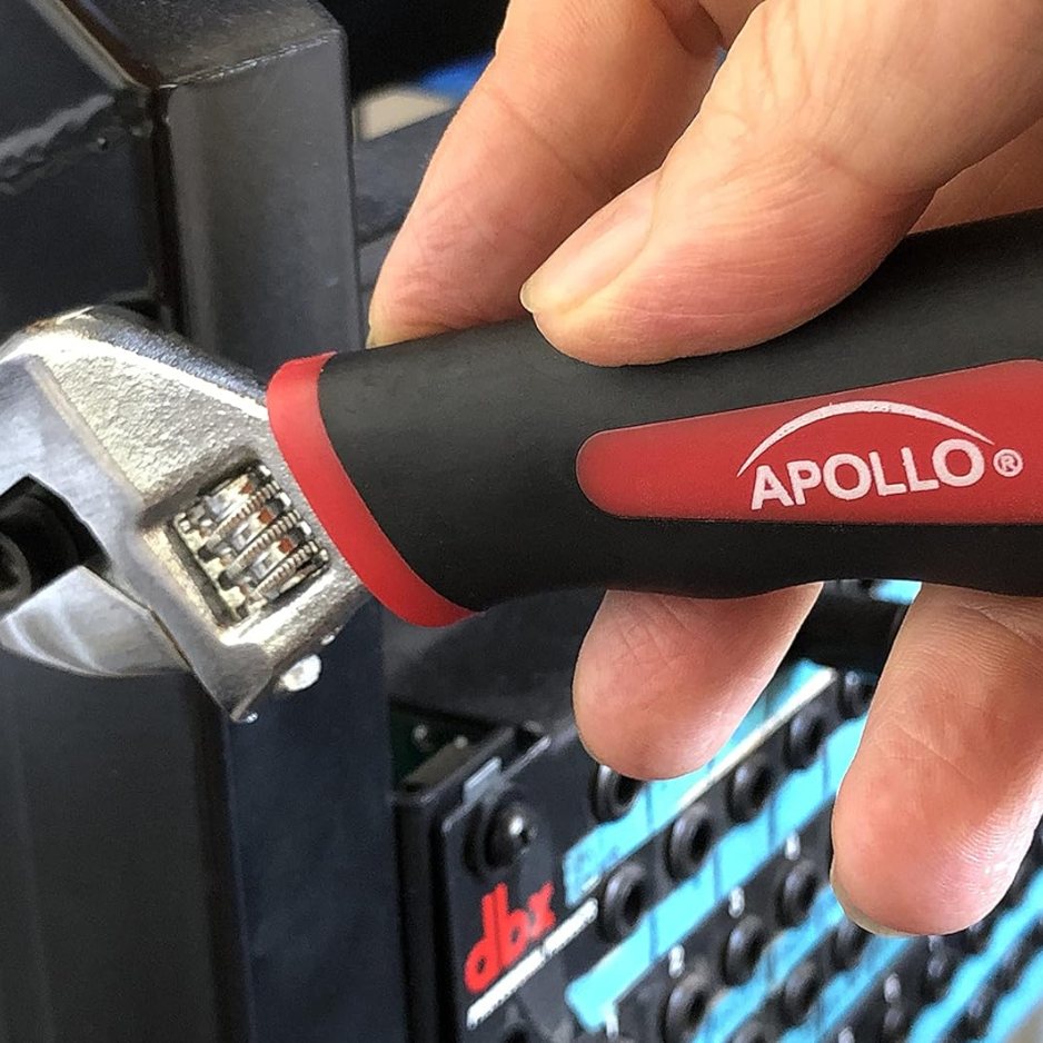 Apollo Tools 4 Piece Stubby Tool Set Mini Hammer Screwdriver And Wrench Red — foto 2