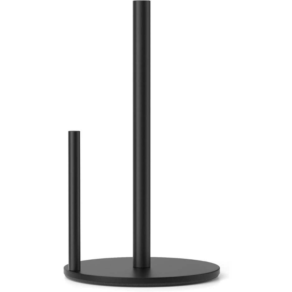 Premium Black Stainless Steel Countertop Paper Towel Holder With Weighted Base