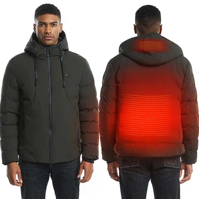 New Men Women Cotton Coat USB Smart Electric Heated