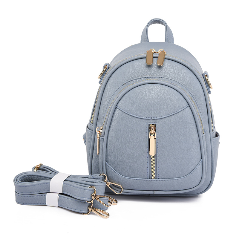 Title 2, Soft Leather Textured Schoolbag Lightweight Tra...