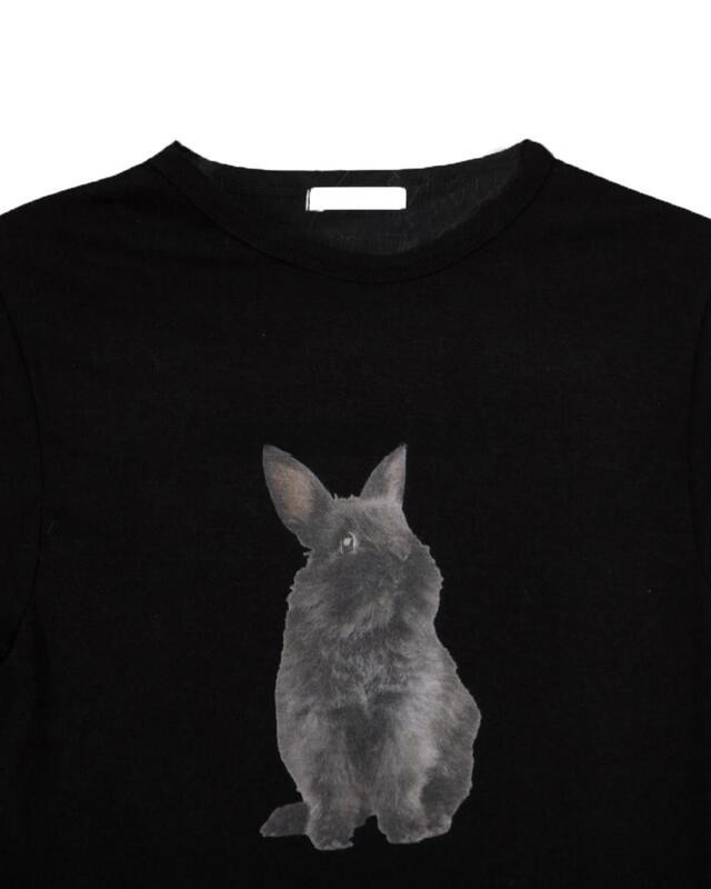 Title 4, Simple And Cute Little Black Rabbit Print All-m...