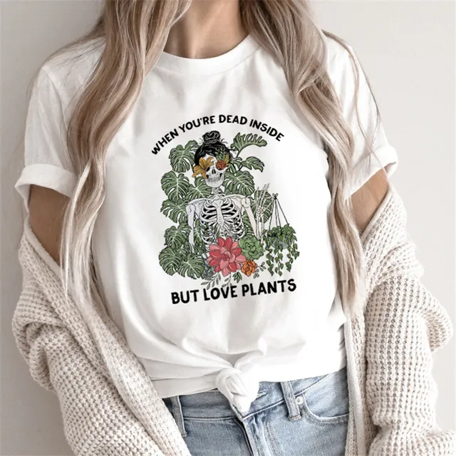 Fashion Tarot Women Print T shirts Female Cartoon Tops Color1 - Shop at LoveMi