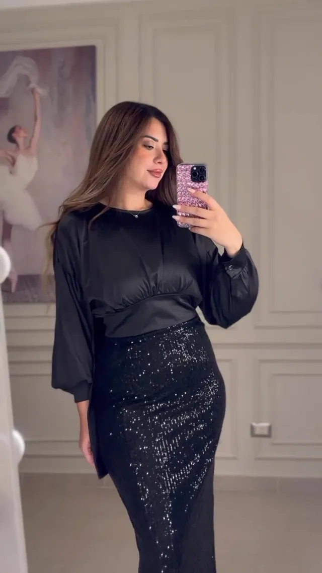 Tie Short Front And Long Back Shirt Black - Shop at LoveMi