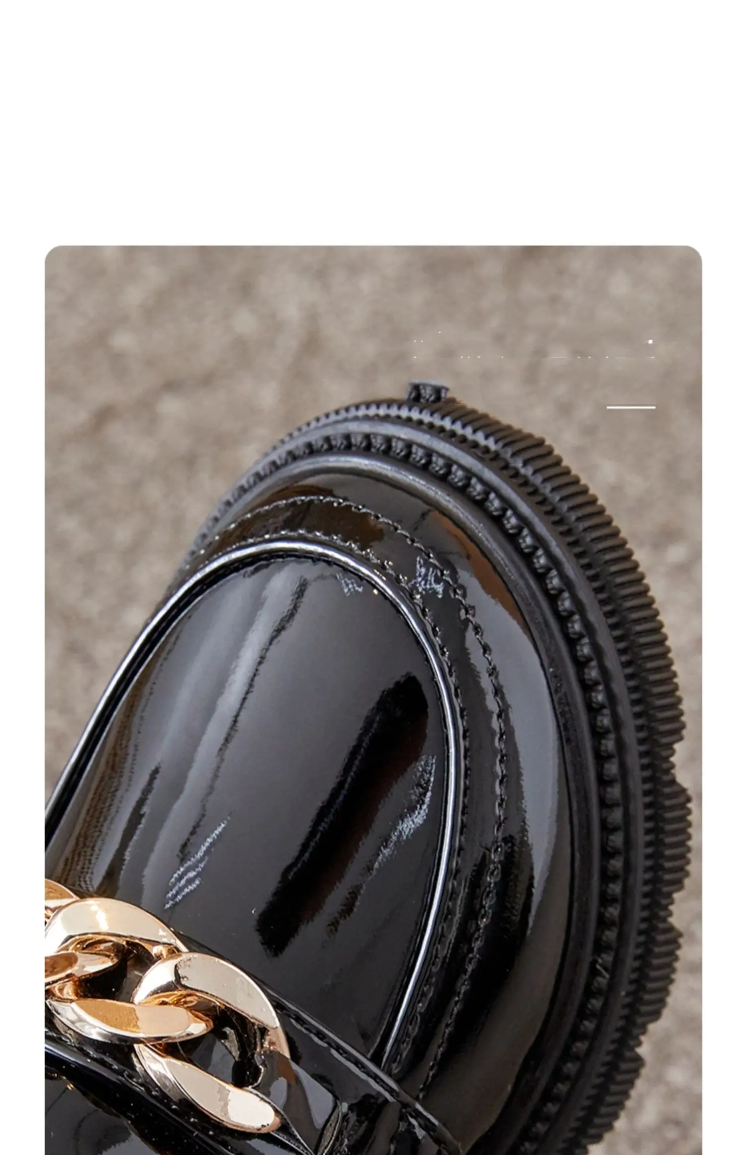 Children's Princess Black Leather Shoes