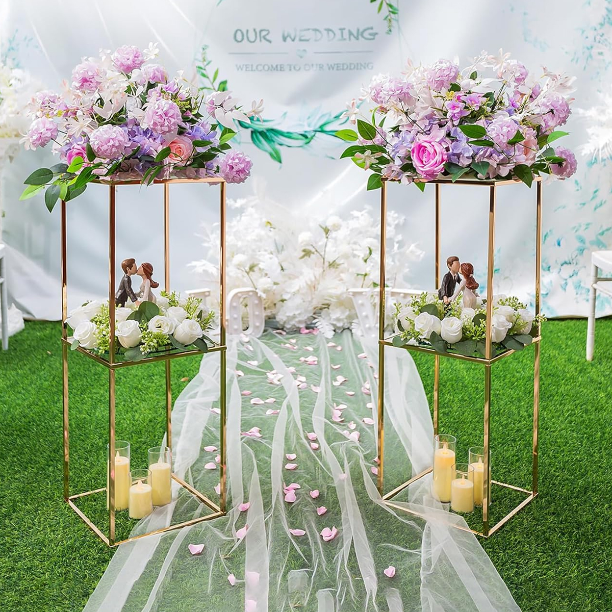 2Pcs 31.5inch Gold Flower Stands_voghion.com