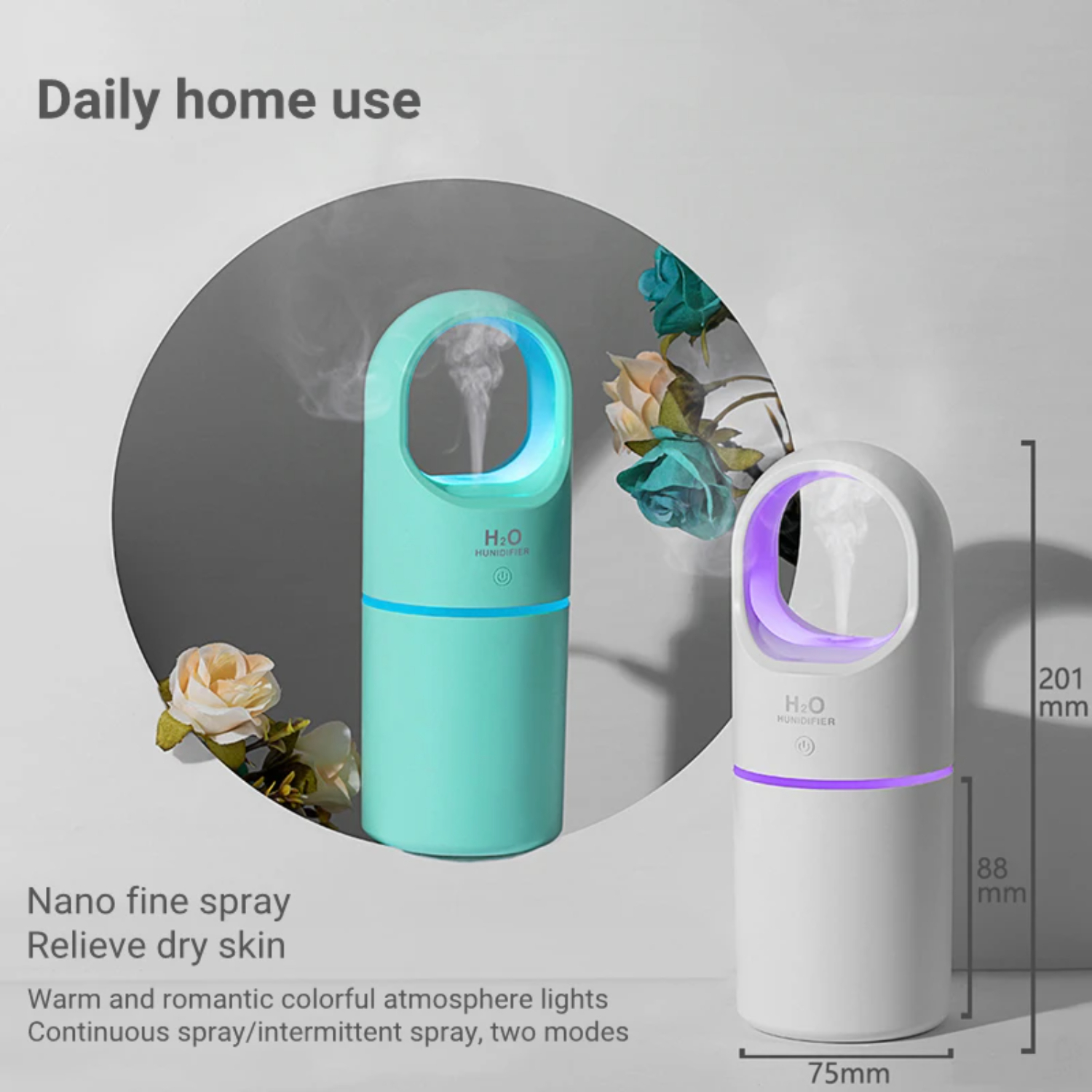 Title 1, NEW Enhanced Mini Ultrasonic Air Humidifier - C...