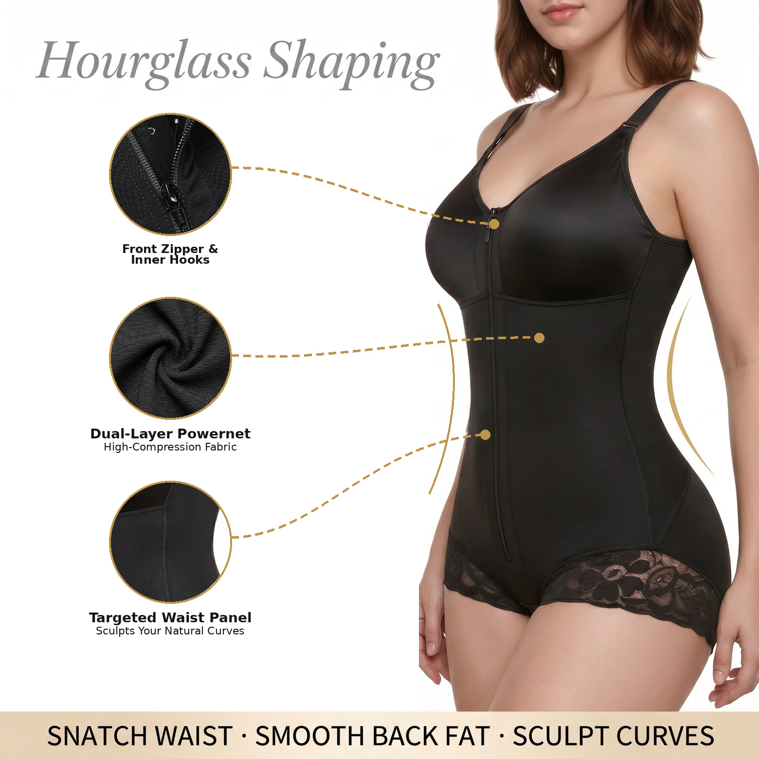 Fajas Colombianas Moldeadoras Shapewear Tummy Control For Women Body Shaper Girdles Compression GarmentKey Features — foto 8