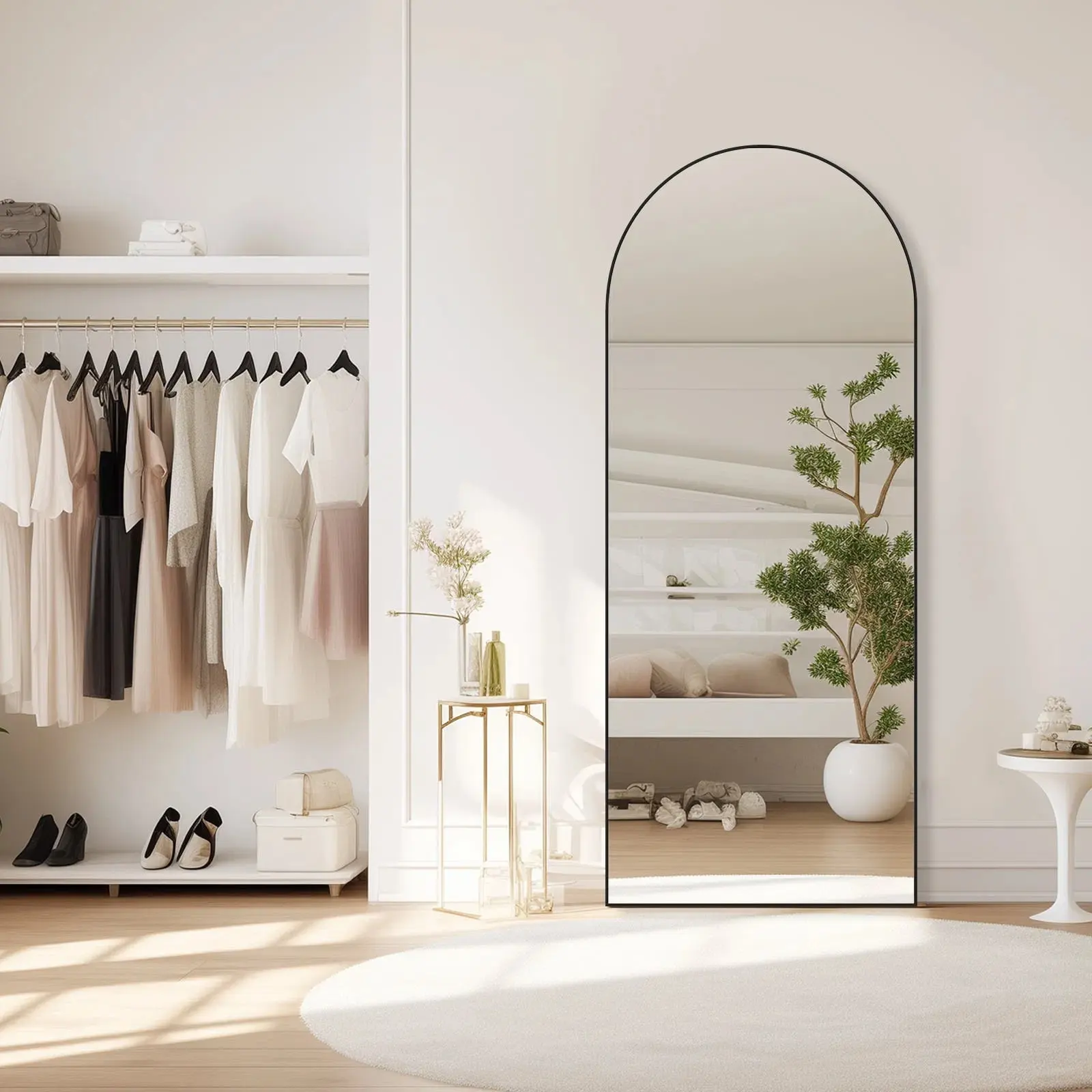 71 Inchx26 Inch Arched Full Length Mirror