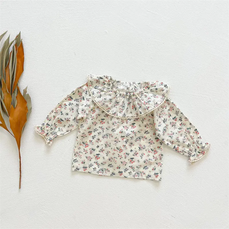 Lapel Shirt Japanese And Korean Sweet Long-sleeved