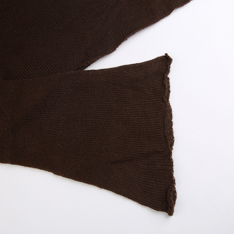 Women's Solid Color Knit Cover Up Top