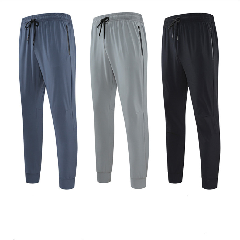 Summer Quick-drying Sports Pants Men's Ice Silk Breathable Running Training Fitness