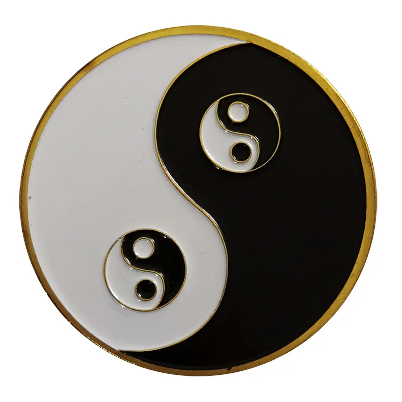 Tai Chi Commemorative Medallion Creative Artifact Badge Decoration Fingertip Coins