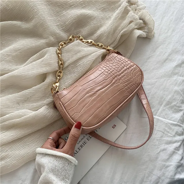 New Korean Style Shoulder Chain Bag Pink - Shop at LoveMi