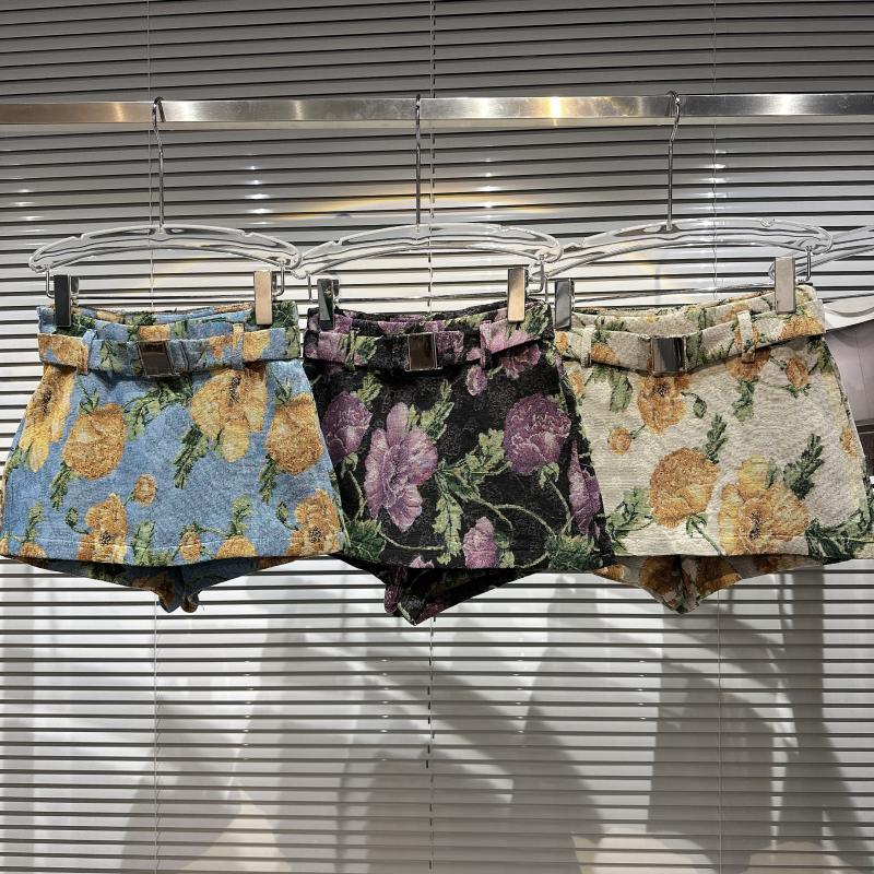 Abstract Color Pattern Short Skirt Female