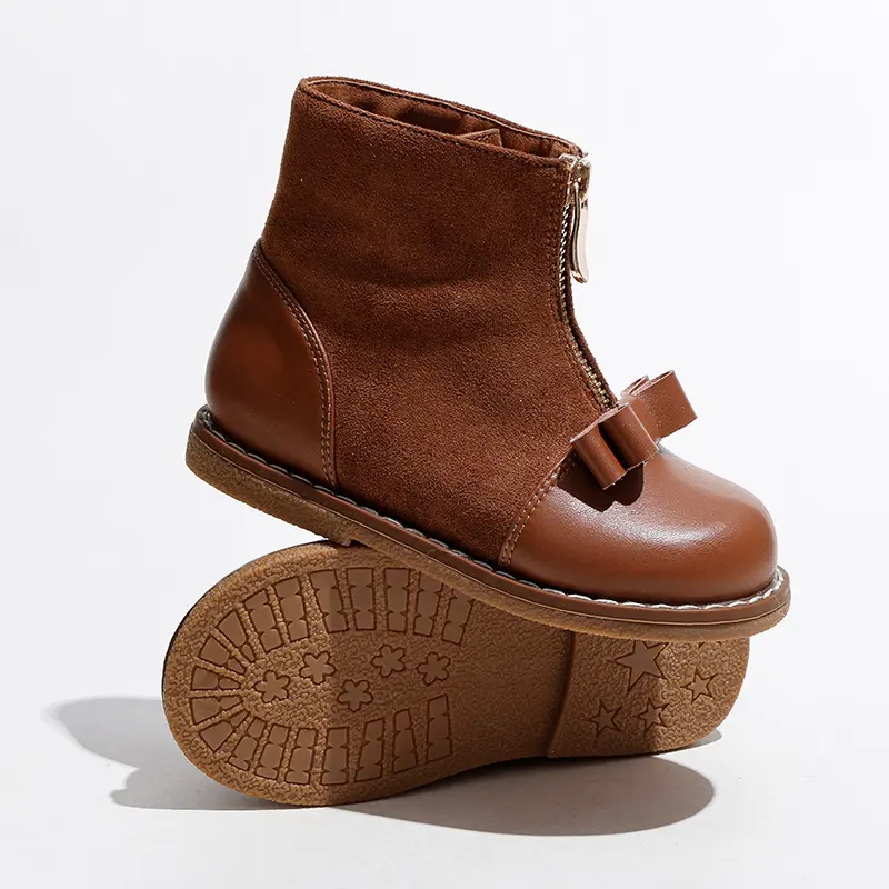 Zipper Girls Short Boots Martin British Style